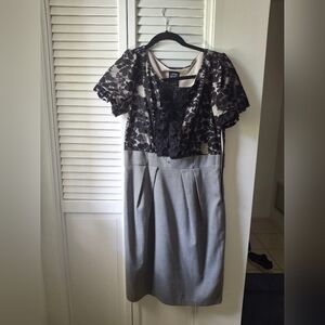 Jax Black and White Elegant Dress